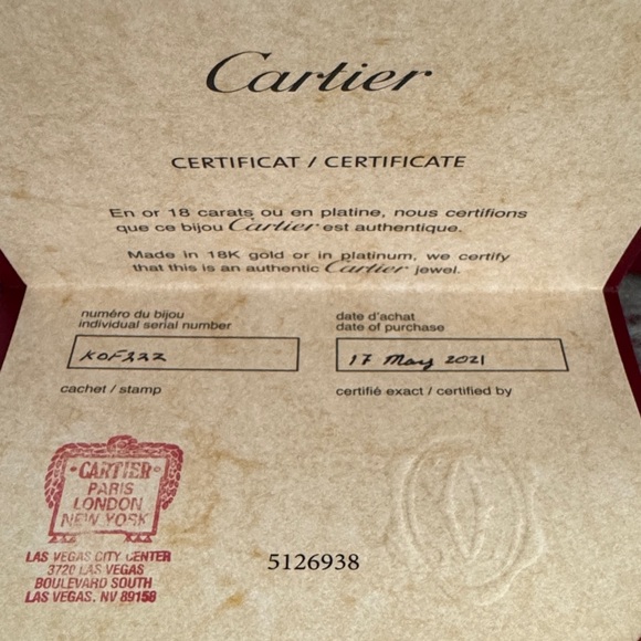 Cartier Love Band - White Gold (Size 60 (9)) - Picture 3 of 3